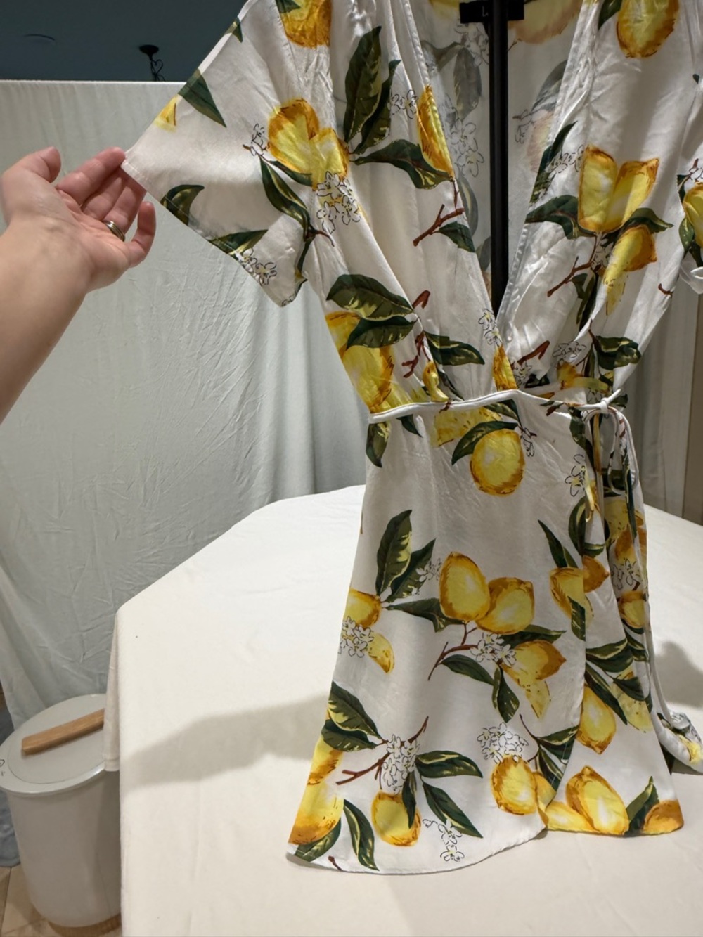 Lulu's White Lemon Print Mini Dress - Picture 3 of 7